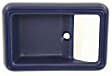 Front, Driver or Passenger Side, Interior, Door Handle Trim, Plastic, Blue