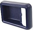 Front, Driver or Passenger Side, Interior, Door Handle Trim, Plastic, Blue