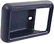 Front, Driver or Passenger Side, Interior, Door Handle Trim, Plastic, Blue