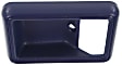Front, Driver or Passenger Side, Interior, Door Handle Trim, Plastic, Blue