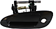 Front, Driver Side Smooth Black Exterior Door Handle, With Key Hole