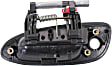 2002-2006 Nissan Altima - Front, Passenger Side Smooth Black Exterior Door Handle, With Key Hole