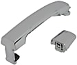 Front, Passenger Side or Rear, Driver or Passenger Side Chrome Exterior Door Handle, Without Key Hole