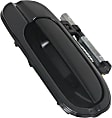 Front, Passenger Side Smooth Black Exterior Door Handle, Without Key Hole