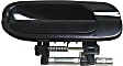 Front, Passenger Side Smooth Black Exterior Door Handle, Without Key Hole