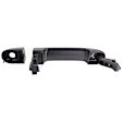 Front, Driver Side Primed Exterior Door Handle, Without Key Hole