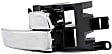 Front Or Rear, Passenger Side Chrome Interior Door Handle, With Door Lock Button