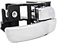 Front Or Rear, Passenger Side Chrome Interior Door Handle, With Door Lock Button
