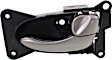 2002 Nissan Altima - Front Or Rear, Passenger Side Black bezel with silver lever Interior Door Handle, With Door Lock Button, Sedan