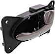 2002 Nissan Altima - Front Or Rear, Passenger Side Black bezel with silver lever Interior Door Handle, With Door Lock Button, Sedan