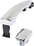 2009-2014 Nissan Murano - Front, Passenger Side, or Rear, Driver or Passenger Side Exterior Door Handle, Chrome, Without Key Hole, Without Cover