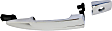 Front, Driver Side Exterior Door Handle, Chrome, With Key Hole, Without Keyless System