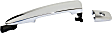 Front, Driver Side Exterior Door Handle, Chrome, With Key Hole, Without Keyless System