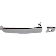 2015 Nissan Rogue Select S - Front, Driver Side Chrome Exterior Door Handle, With Key Hole, For Models Without Keyless Entry