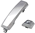 Front, Driver Side Exterior Door Handle, Chrome, With Key Hole, With Cover