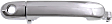 Front, Passenger Side Chrome Exterior Door Handle, With Key Hole