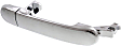 Front Or Rear, Passenger Side Chrome Exterior Door Handle, Without Key Hole