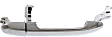 Front Or Rear, Passenger Side Chrome Exterior Door Handle, Without Key Hole