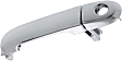 Front, Driver Side Chrome Exterior Door Handle, With Key Hole