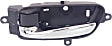 Front or Rear, Driver Side Interior Door Handle, Chrome, With Door Lock Button