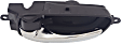 Front or Rear, Driver Side Interior Door Handle, Chrome, With Door Lock Button