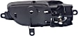 Front or Rear, Driver Side Interior Door Handle, Chrome, With Door Lock Button