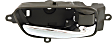 2015-2021 Nissan Murano - Front Or Rear, Passenger Side Chrome lever Interior Door Handle, With Door Lock Button