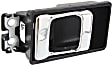Front, Driver or Passenger Side Chrome Lever with Black Bezel Interior Door Handle