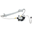 Front, Driver Side Power Window Regulator, With Motor