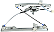 Front, Passenger Side Window Regulator, Power, Without Auto Up/Down Feature, 2-Pin Connector