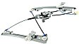 Front, Passenger Side Window Regulator, Power, Without Auto Up/Down Feature, 2-Pin Connector