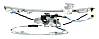 Front, Passenger Side Window Regulator, Power, Without Auto Up/Down Feature, 2-Pin Connector