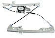Front, Passenger Side Window Regulator, Power, Without Auto Up/Down Feature, 2-Pin Connector