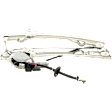 Front, Driver Side Window Regulator, Power, With Auto Up/Down Feature, 6-Prong Connector