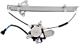 Front, Driver Side Power Window Regulator, With Motor, With 6-Prong Connector