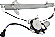 Front, Driver Side Power Window Regulator, With Motor, With 6-Prong Connector