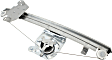 Front, Driver Side Window Regulator, Power, Without Motor