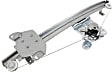 Front, Driver Side Window Regulator, Power, Without Motor