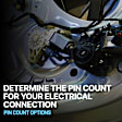Front, Driver Side Window Motor, with Anti-clip Function, 6 Cyl., 3.5L Engine