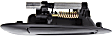 2002-2006 Nissan Altima - Rear, Passenger Side Smooth Black Exterior Door Handle, Without Key Hole