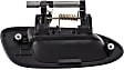 Rear, Driver Side Smooth Black Exterior Door Handle, Without Key Hole