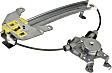 Rear, Passenger Side Window Regulator, Power, without Motor
