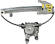 Rear, Driver Side Power Window Regulator, Without Motor