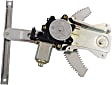 Rear, Passenger Side Power Window Regulator, With Motor