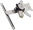 Rear, Passenger Side Power Window Regulator, With Motor