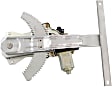 Rear, Passenger Side Power Window Regulator, With Motor