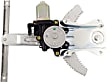 Rear, Driver Side Power Window Regulator, With Motor