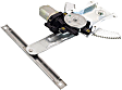 Rear, Driver Side Power Window Regulator, With Motor
