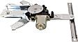 Rear, Driver Side Power Window Regulator, With Motor