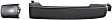 Rear, Driver or Passenger Side Smooth Black Exterior Door Handle, Without Key Hole, Mini Passenger Van